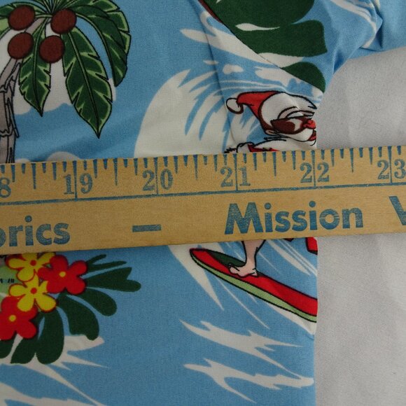 SSLR Men's Collection Christmas Hawaiian Button Up Shirt Size M - Picture 6 of 7